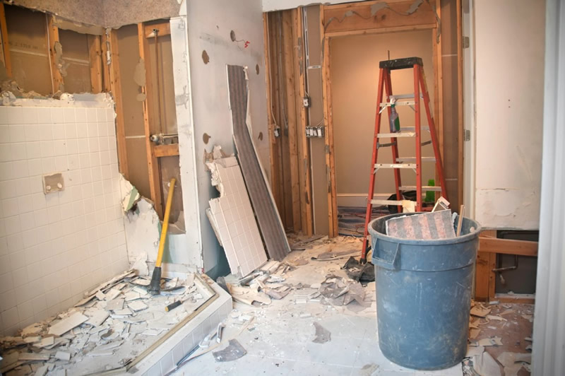 demolition of interior